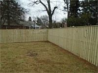 <b>Vertical Board Spaced Picket Wood Fence with Cap Board</b>